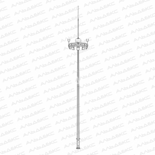 Многогранная высокомачтовая опора ВОУ-20